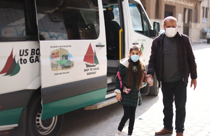 Ambulance and Gaza patient