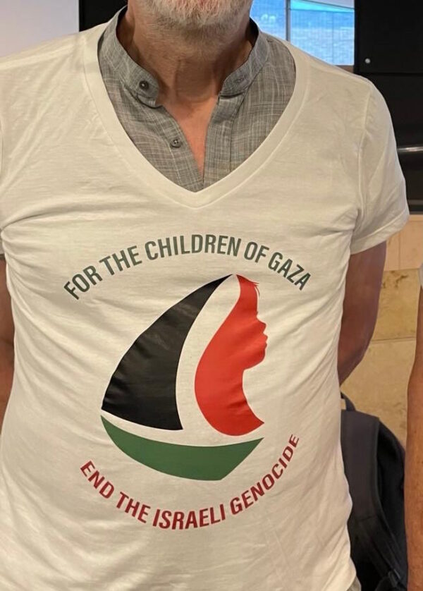 V-neck shirt
